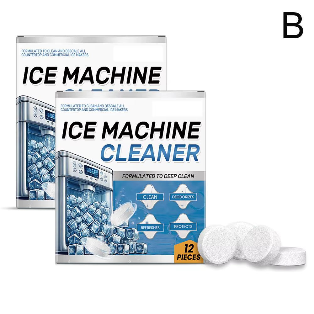 Ice Machine Cleaner Cleaning Tablets for Descaling Deodorizing Prolonging Ice Maker Lifespan