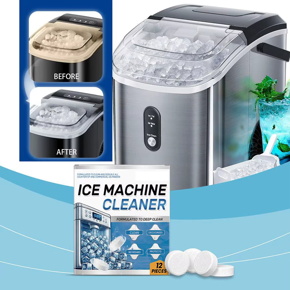 Ice Machine Cleaner Cleaning Tablets for Descaling Deodorizing Prolonging Ice Maker Lifespan