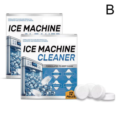 Ice Machine Cleaner Cleaning Tablets for Descaling Deodorizing Prolonging Ice Maker Lifespan