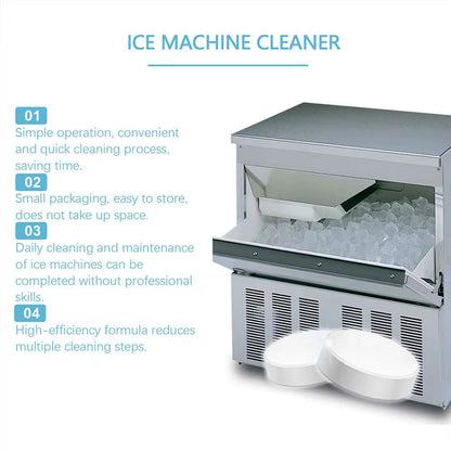 Ice Machine Cleaner Cleaning Tablets for Descaling Deodorizing Prolonging Ice Maker Lifespan
